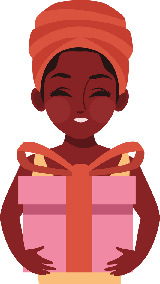 Kwanzaa Woman with Gift