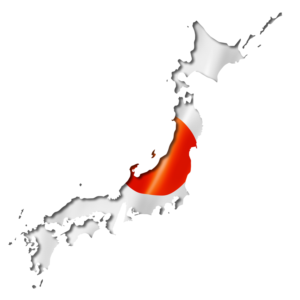 Japanese Flag Map