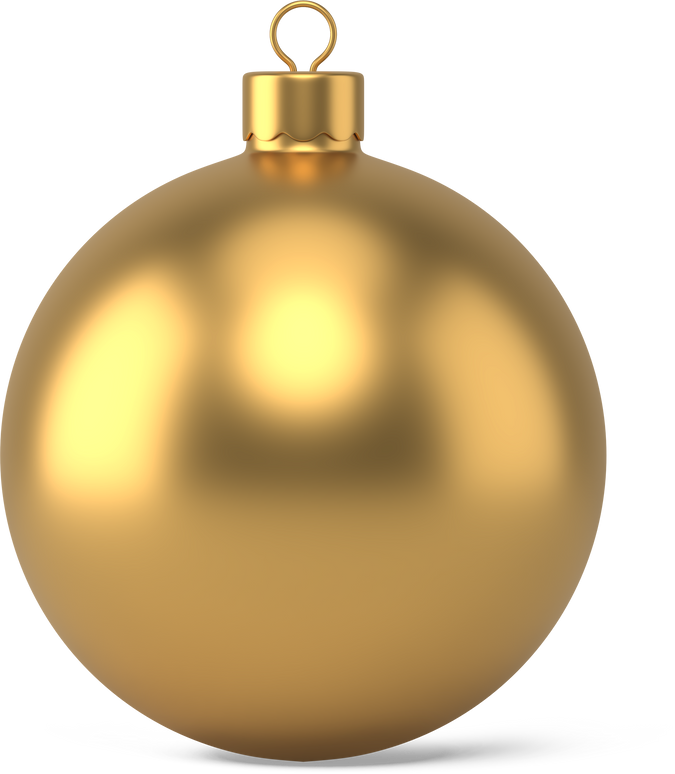 Gold Christmas Ball